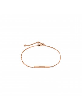 GUCCI LINK TO LOVE BRACELET IN 18 KT ROSE GOLD WITH GUCCI BAR