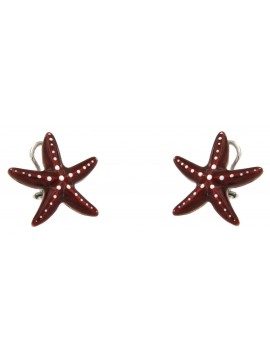ANTORÀ CUFFLINKS IN SILVER 925 AND ENAMEL SUBJECT DOUBLE STARFISH