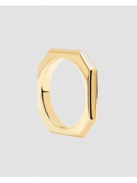 PDPAOLA SIGNATURE LINK RING IN GOLD