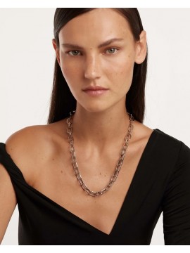 PDPAOLA SIGNATURE CHAIN ​​NECKLACE IN SILVER