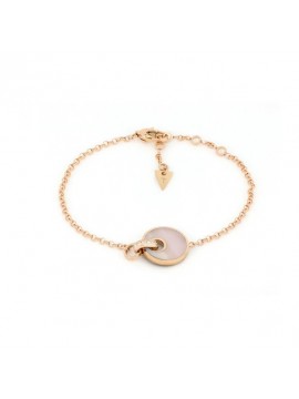 TAVANTI GIOVE BRACELET IN 18 KT ROSE GOLD WITH WHITE DIAMONDS AND MOTHER OF PEARL