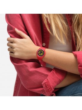 SWATCH CONCENTRIC RED UNISEX WATCH