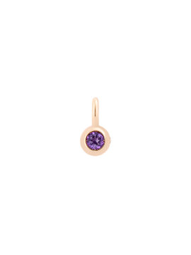 DODO BUBBLES PENDANT IN 9K ROSE GOLD AND AMETHYST