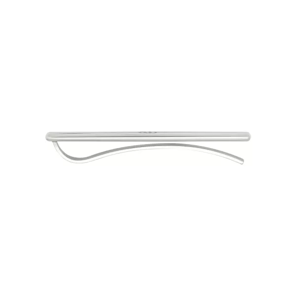GUCCI TAG TIE CLIP WITH DIAGONAL GG CROSS IN 925 SILVER