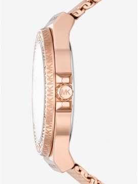 MICHAEL KORS LENNOX WOMEN'S WATCH IN STAINLESS STEEL ROSE GOLD WITH PAVE