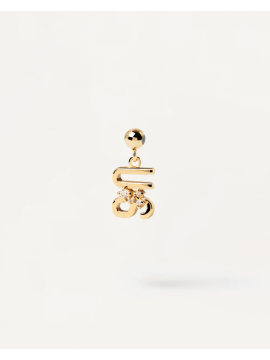 PDPAOLA US PENDANT IN 18K GOLD PLATED SILVER AND ZIRCONIA