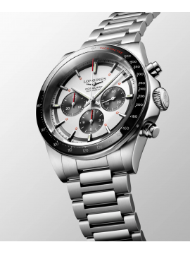 LONGINES CONQUEST AUTOMATIC STAINLESS STEEL CHRONOGRAPH