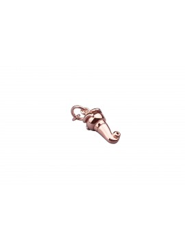 Triskéles Horn Charm in Sterling Silver Rose Plated