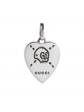 Gucci Ghost Heart charm in silver 