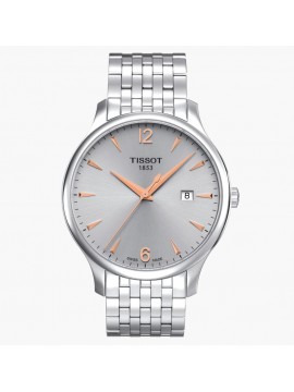 TISSOT TRADITION WATCH-ONLY TIME STEEL INDICES ROSE GOLD