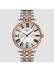 TISSOT CARSON PREMIUM ONLY TIME CLOCK IN BI-COLOR SILVER AND ROSE GOLD STEEL