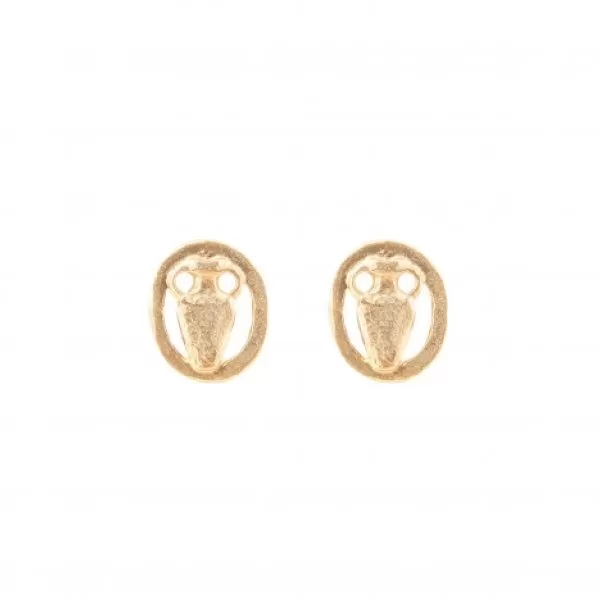 TRISKELES TAPPABUCHI IN ARGENTO DORATO CON SIGILLO ANFORA